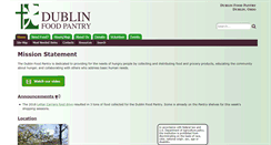 Desktop Screenshot of dublinfoodpantry.org